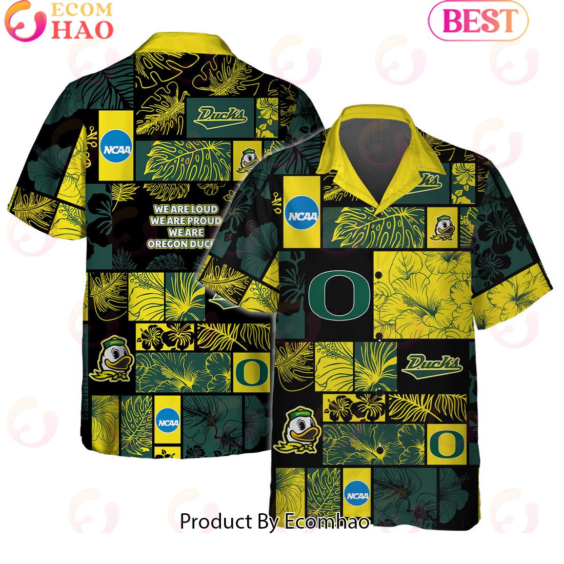 We Are Loud We Are Proud We Are Oregon Ducks Hawaiian Shirt And Short