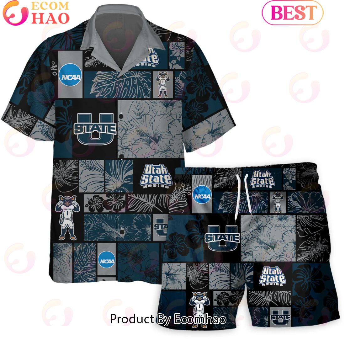 We Are Loud We Are Proud We Are Utah State Aggies Hawaiian Shirt And Short