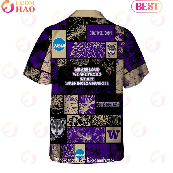 We Are Loud We Are Proud We Are Washington Huskies Hawaiian Shirt And Short