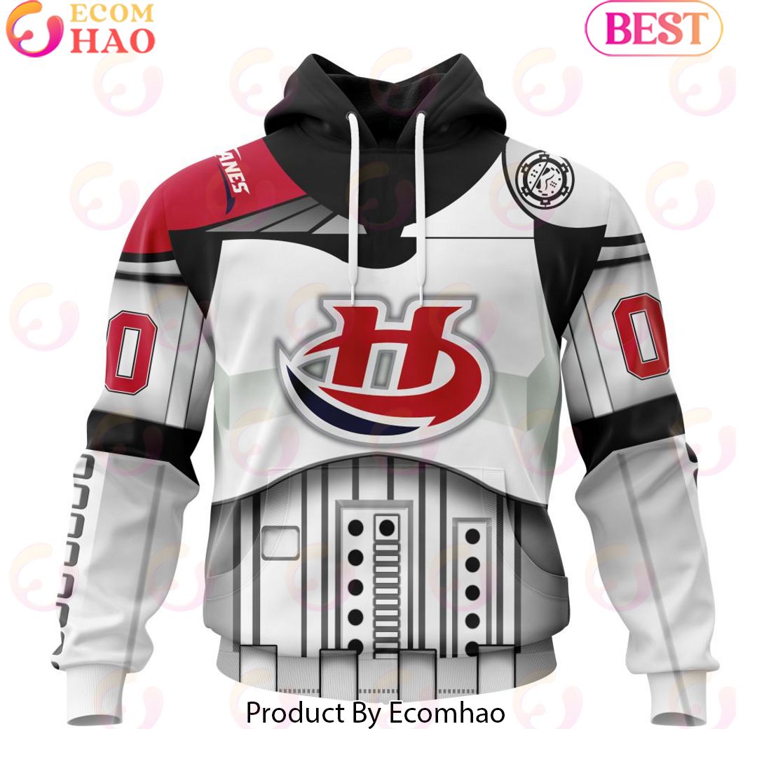 Personalized WHL Lethbridge Hurricanes Specialized Stormtrooper Design Kits Version Hoodie