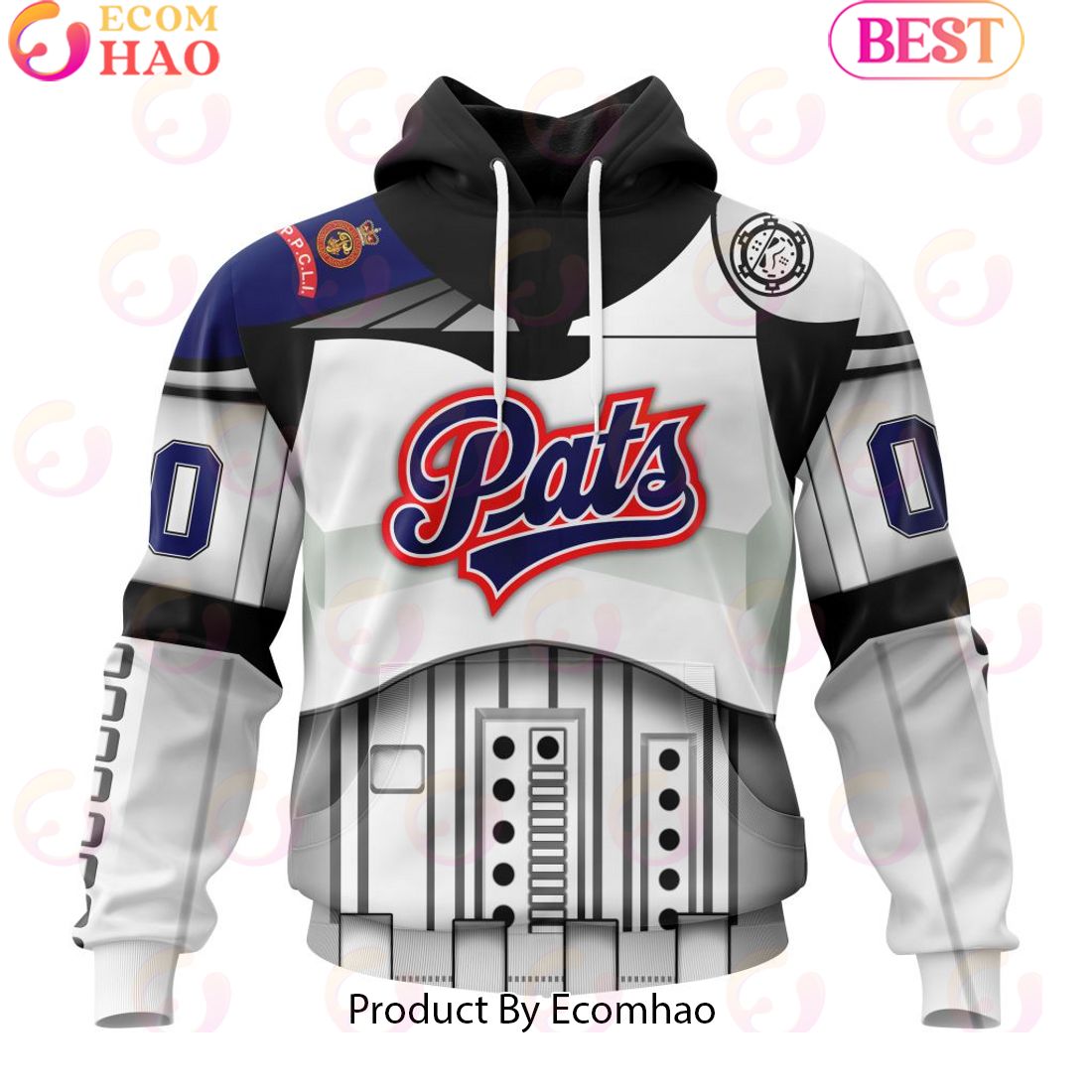 Personalized WHL Regina Pats Specialized Stormtrooper Design Kits Version Hoodie