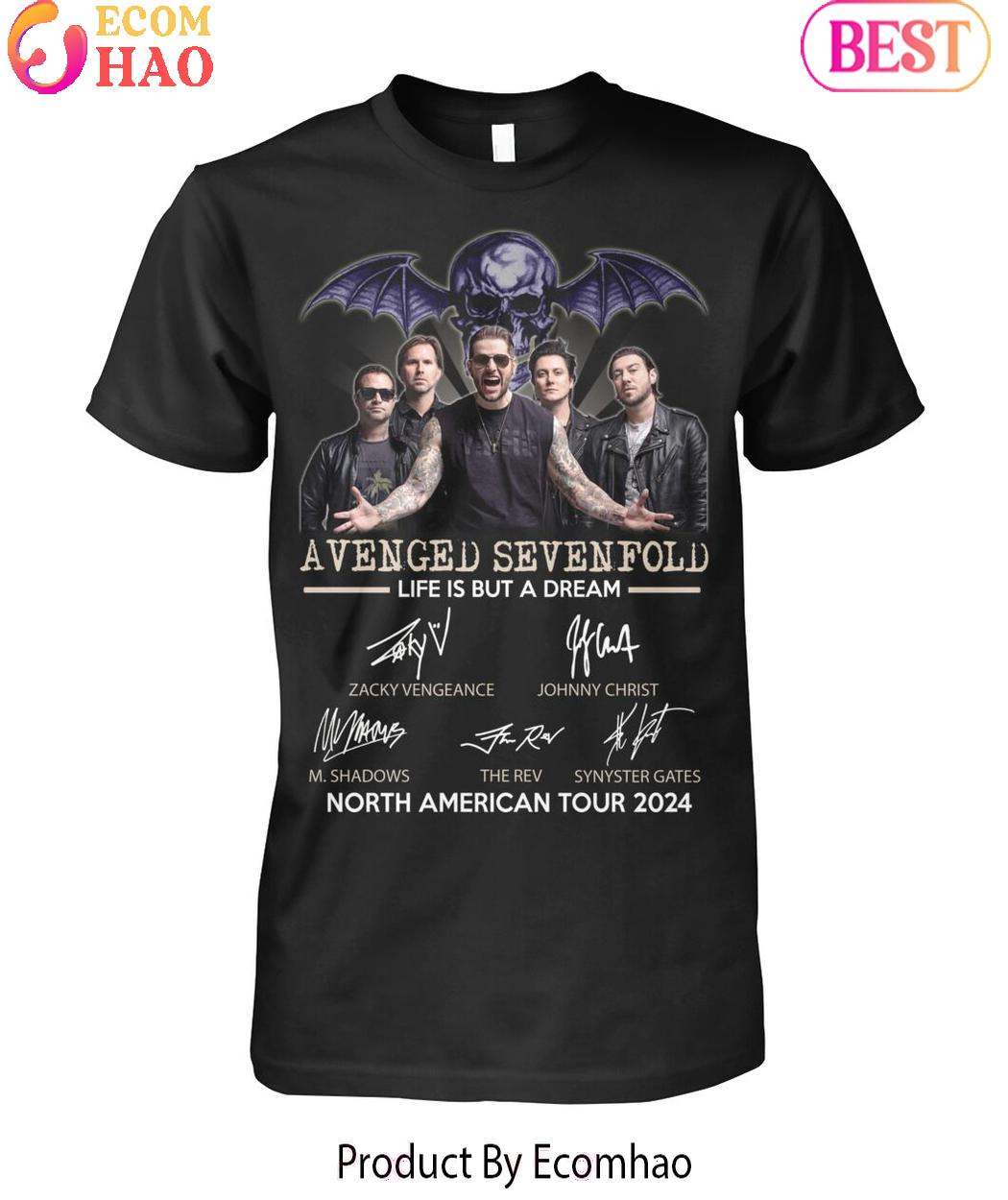 Avenged Sevendfold Life Is But A Dream North American Tour 2024 T-Shirt