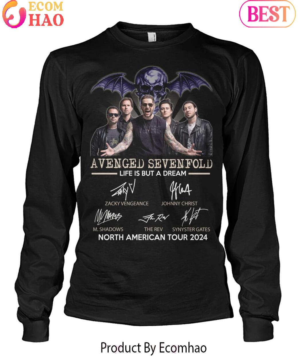 Avenged Sevendfold Life Is But A Dream North American Tour 2024 T-Shirt