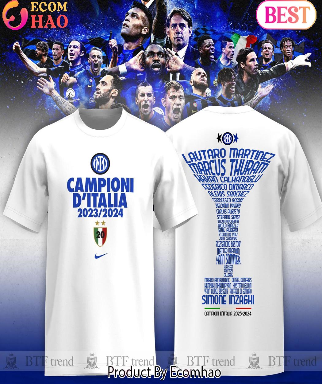 Campioni D’Italia 2023-2024 Members Inter Milan T-Shirt