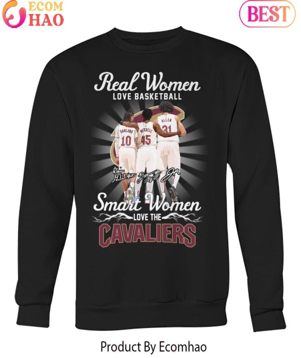 Real Woman Love Basketball Smart Woman Love The Cleveland Cavaliers T-Shirt