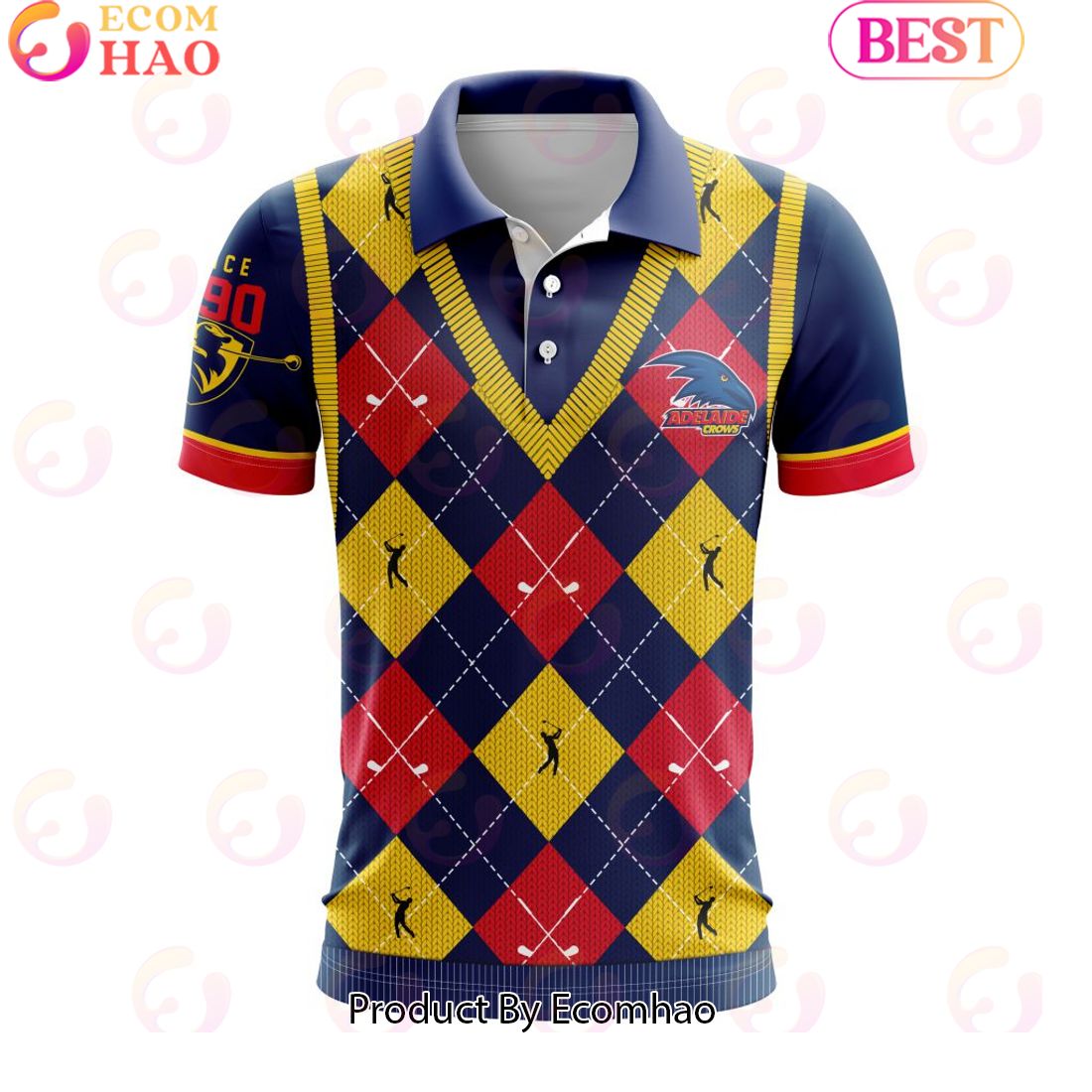 AFL Adelaide Crows Special Golf Polo Design