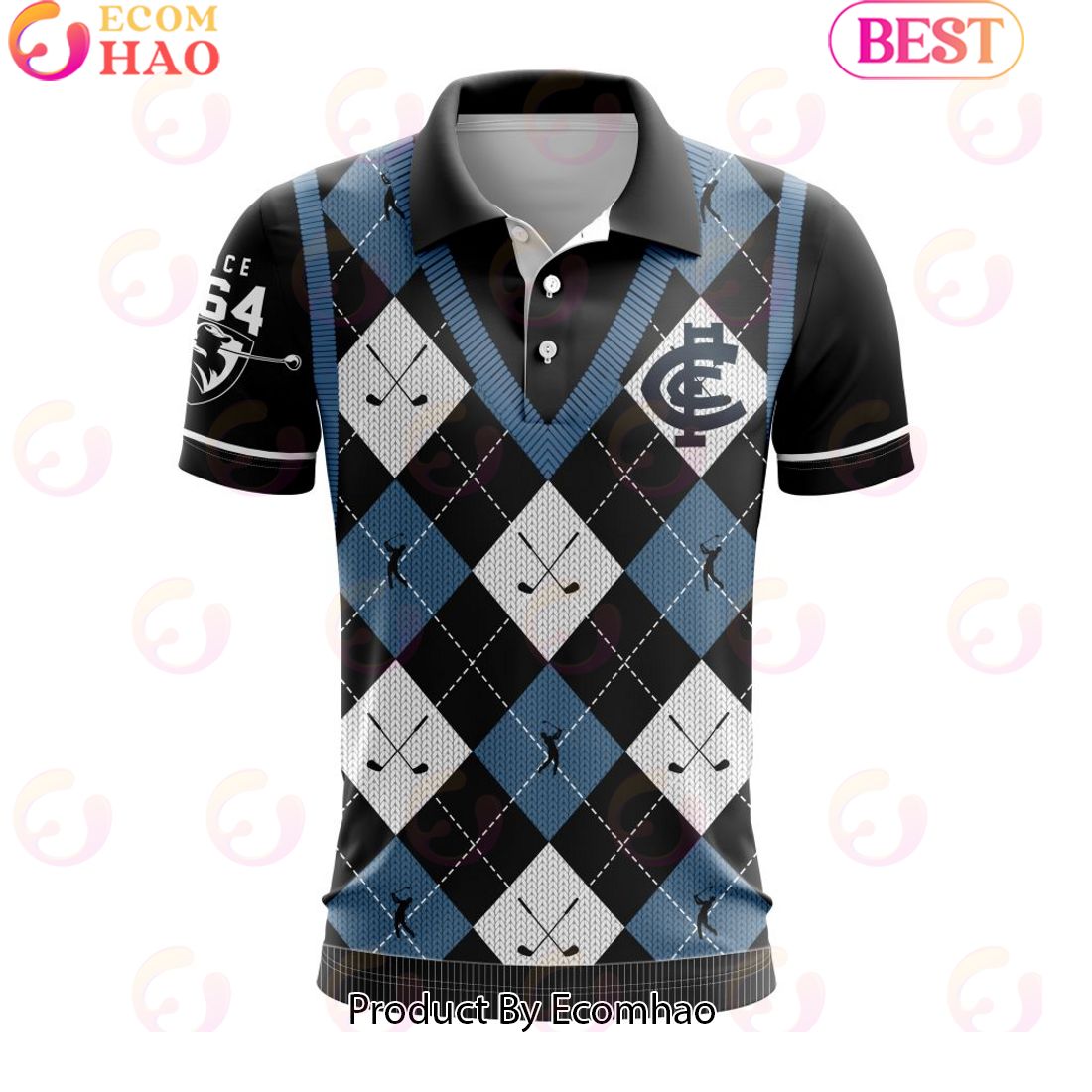 AFL Carlton Football Club Special Golf Polo Design