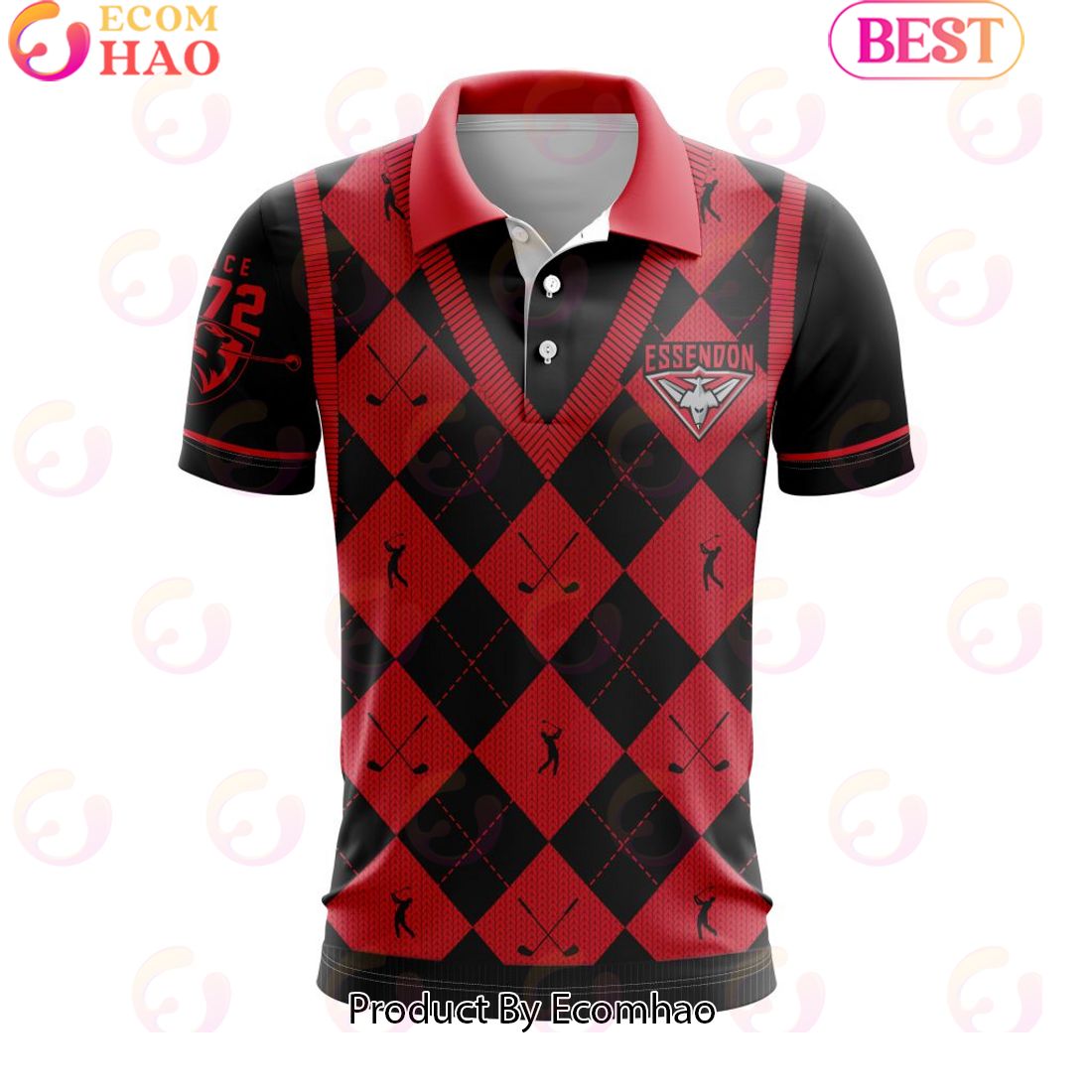 AFL Carlton Football Club Special Golf Polo Design