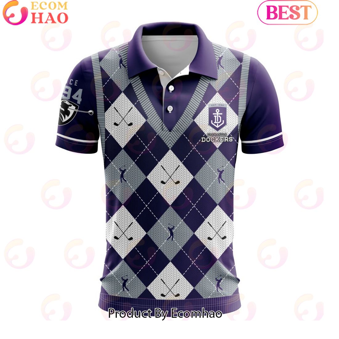 AFL Fremantle Dockers Special Golf Polo Design