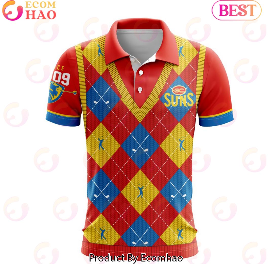 AFL Melbourne Football Club Special Golf Polo Design