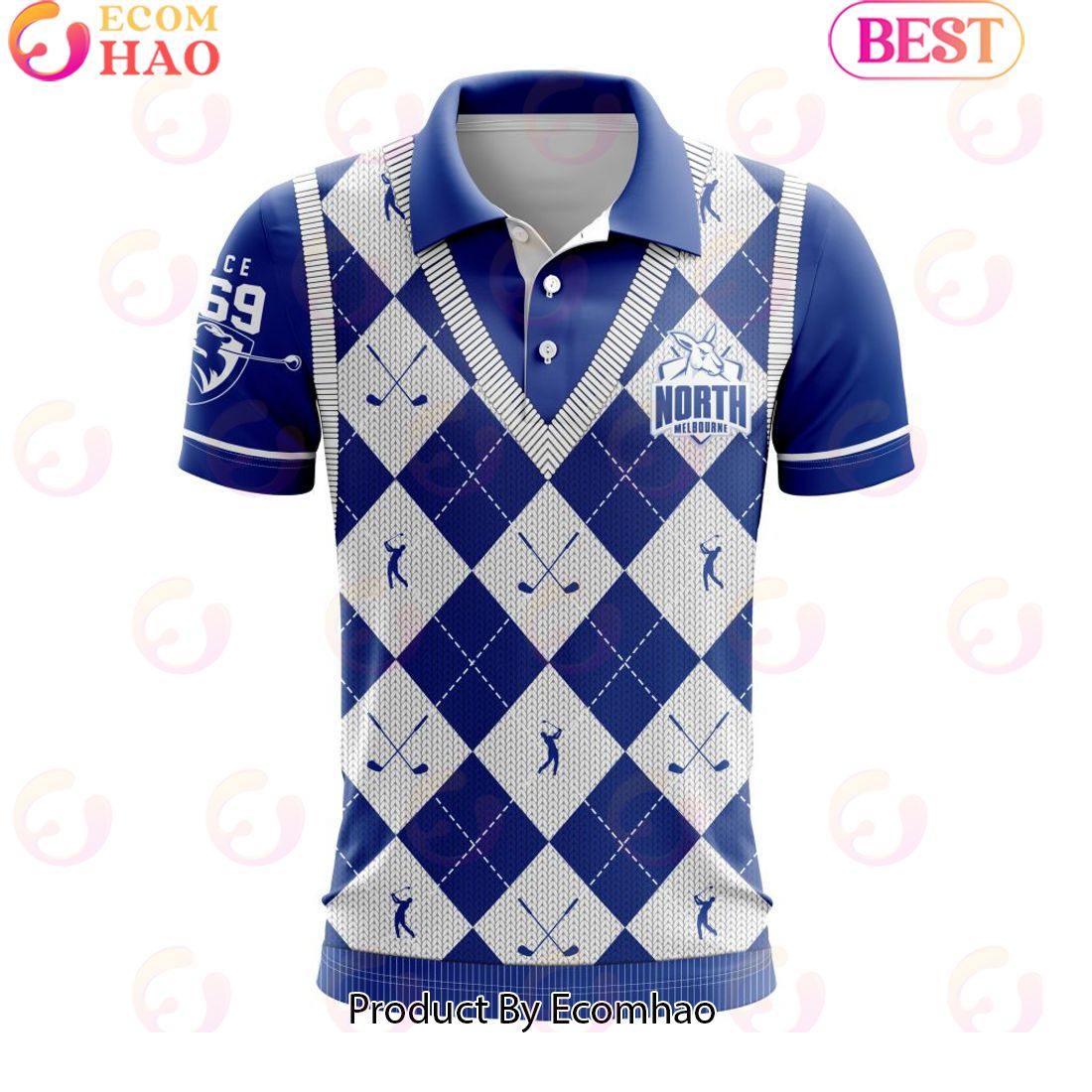 AFL North Melbourne Football Club Special Golf Polo Design