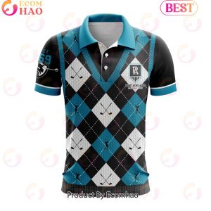 AFL Port Adelaide Football Club Special Golf Polo Design AFL Port Adelaide Football Club Special Golf Polo Design