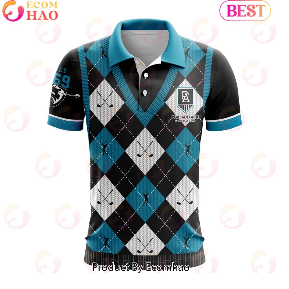 AFL Port Adelaide Football Club Special Golf Polo Design