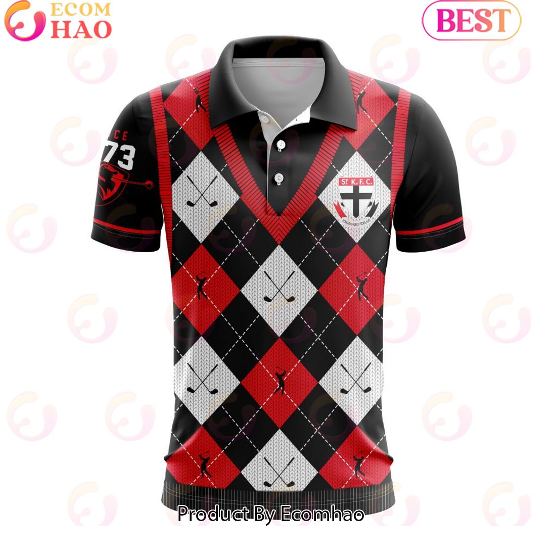 AFL St Kilda Football Club Special Golf Polo Design