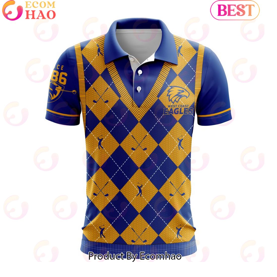 AFL West Coast Eagles Special Golf Polo Design