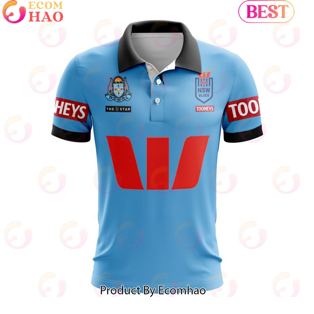 NSW Blues State Of Origin Personalized 2024 Polo Shirt