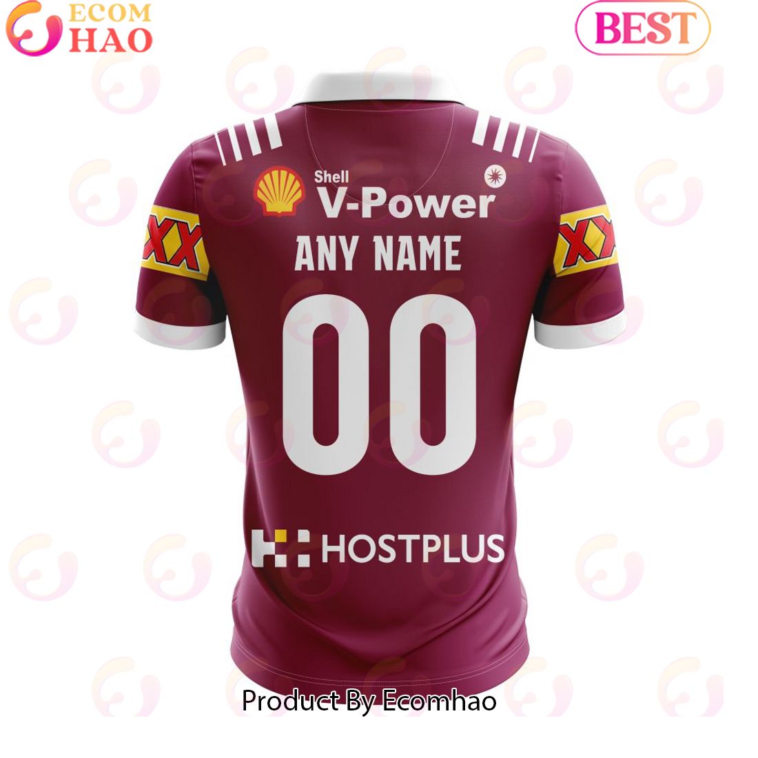 QLD Maroons State Of Origin Personalized 2024 Polo Shirt