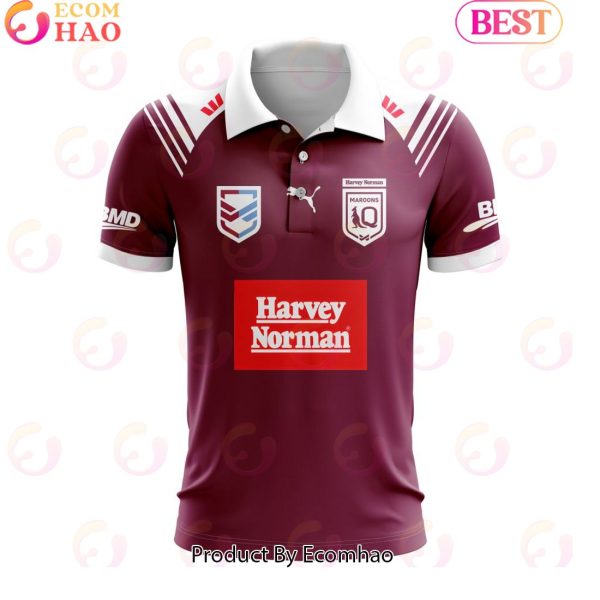 QLD Maroons State Of Origin Personalized 2024 Training Polo Shirt