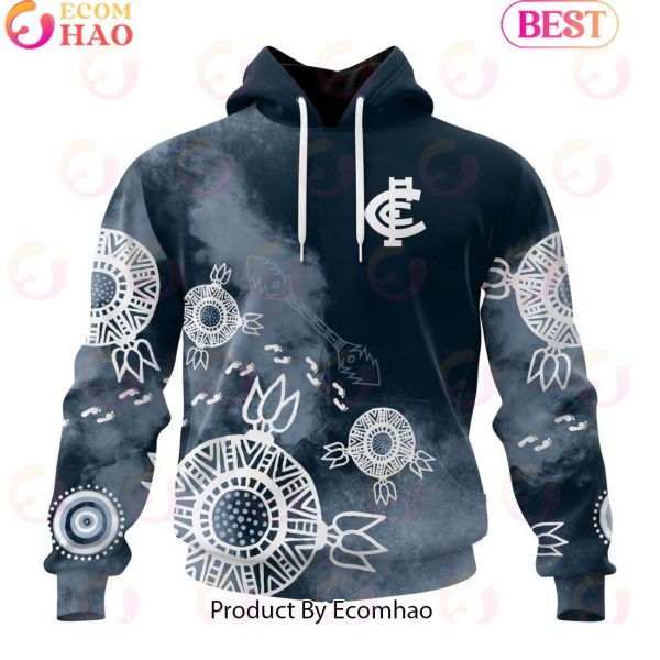 Personalized AFL Carlton Football Club Special Indigenous Training Design Kits 3D Hoodie