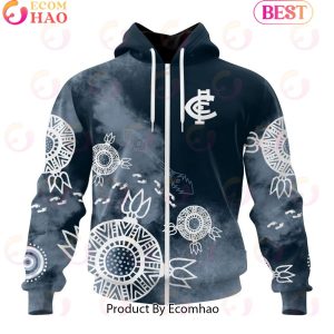 Personalized AFL Carlton Football Club Special Indigenous Training Design Kits 3D Hoodie