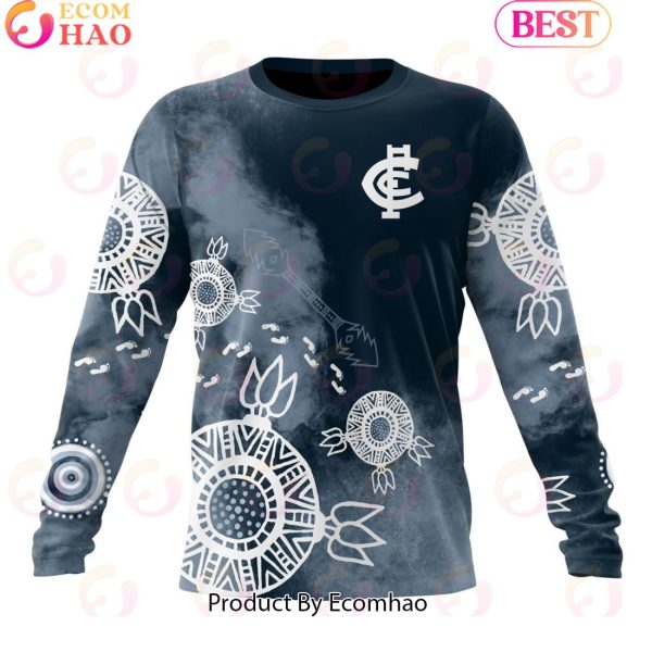 Personalized AFL Carlton Football Club Special Indigenous Training Design Kits 3D Hoodie