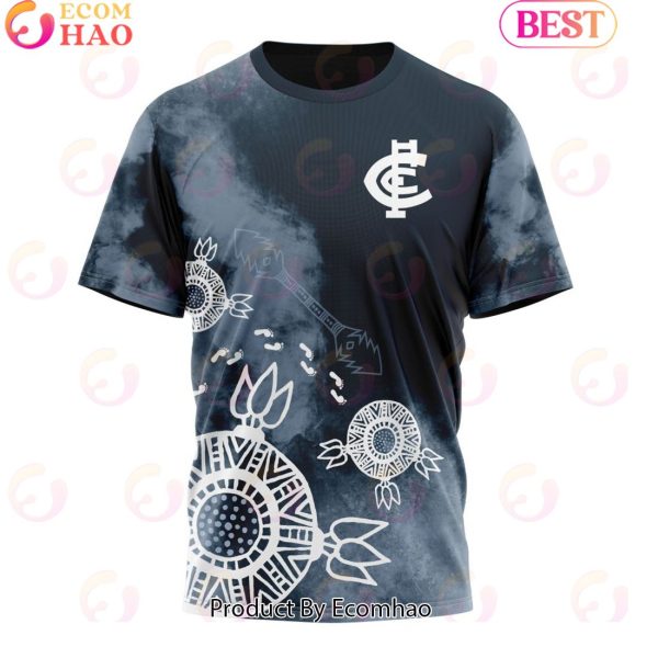 Personalized AFL Carlton Football Club Special Indigenous Training Design Kits 3D Hoodie