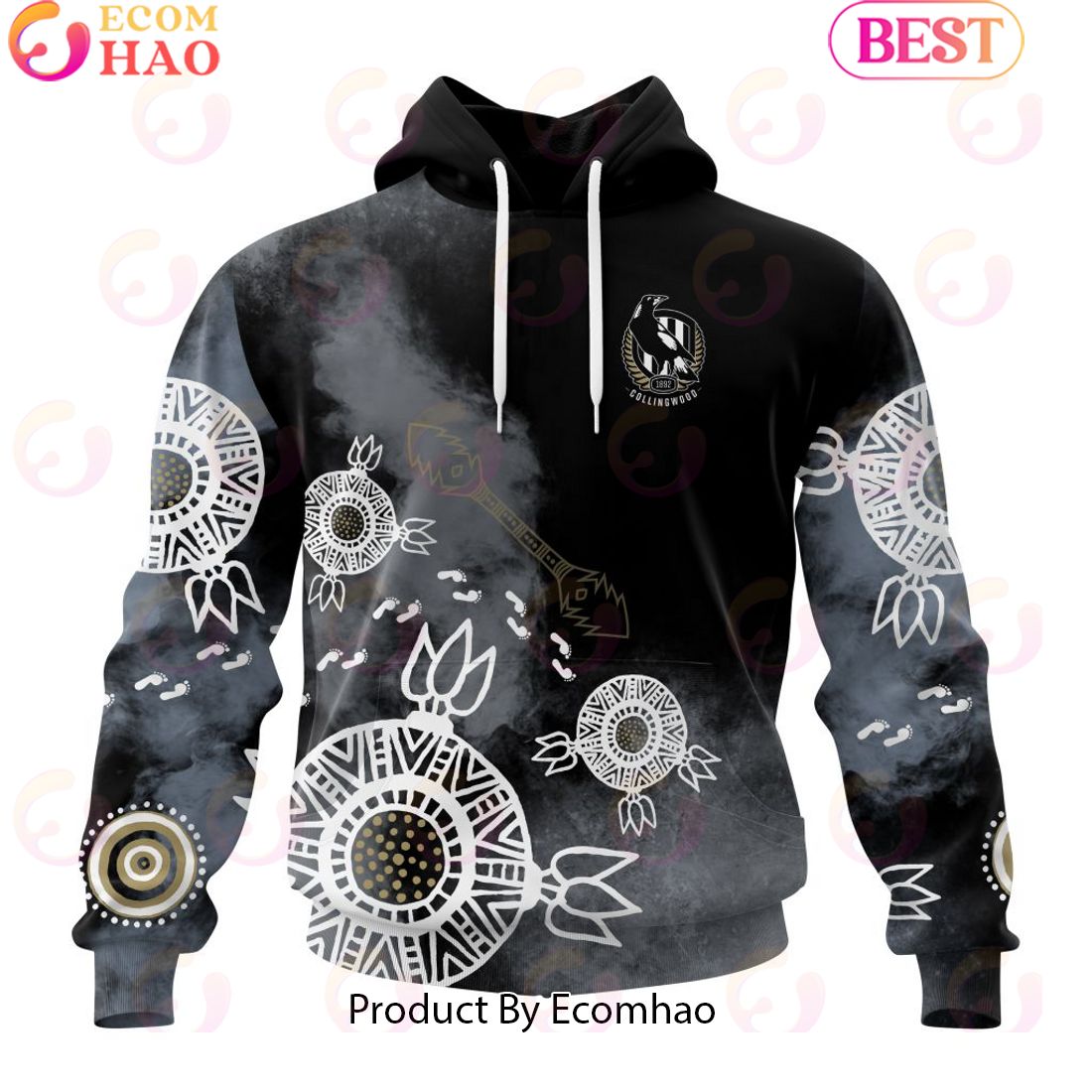 Personalized AFL Collingwood Football Club Special Indigenous Training Design Kits 3D Hoodie