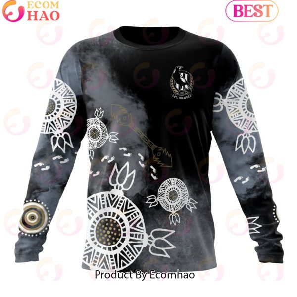 Personalized AFL Collingwood Football Club Special Indigenous Training Design Kits 3D Hoodie