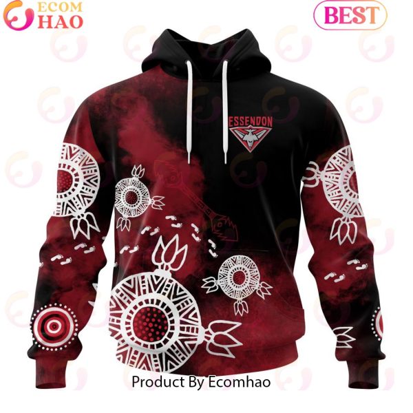 Personalized AFL Essendon Football Club Special Indigenous Training Design Kits 3D Hoodie