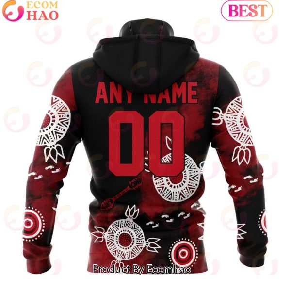 Personalized AFL Essendon Football Club Special Indigenous Training Design Kits 3D Hoodie