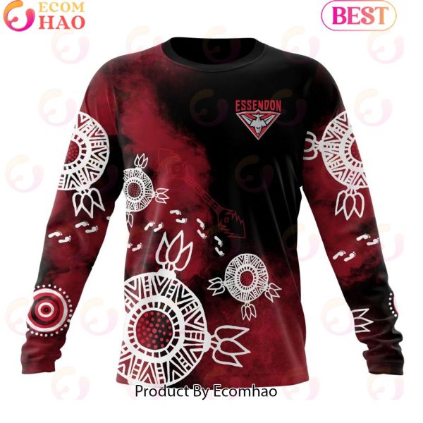 Personalized AFL Essendon Football Club Special Indigenous Training Design Kits 3D Hoodie