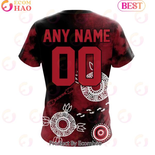 Personalized AFL Essendon Football Club Special Indigenous Training Design Kits 3D Hoodie