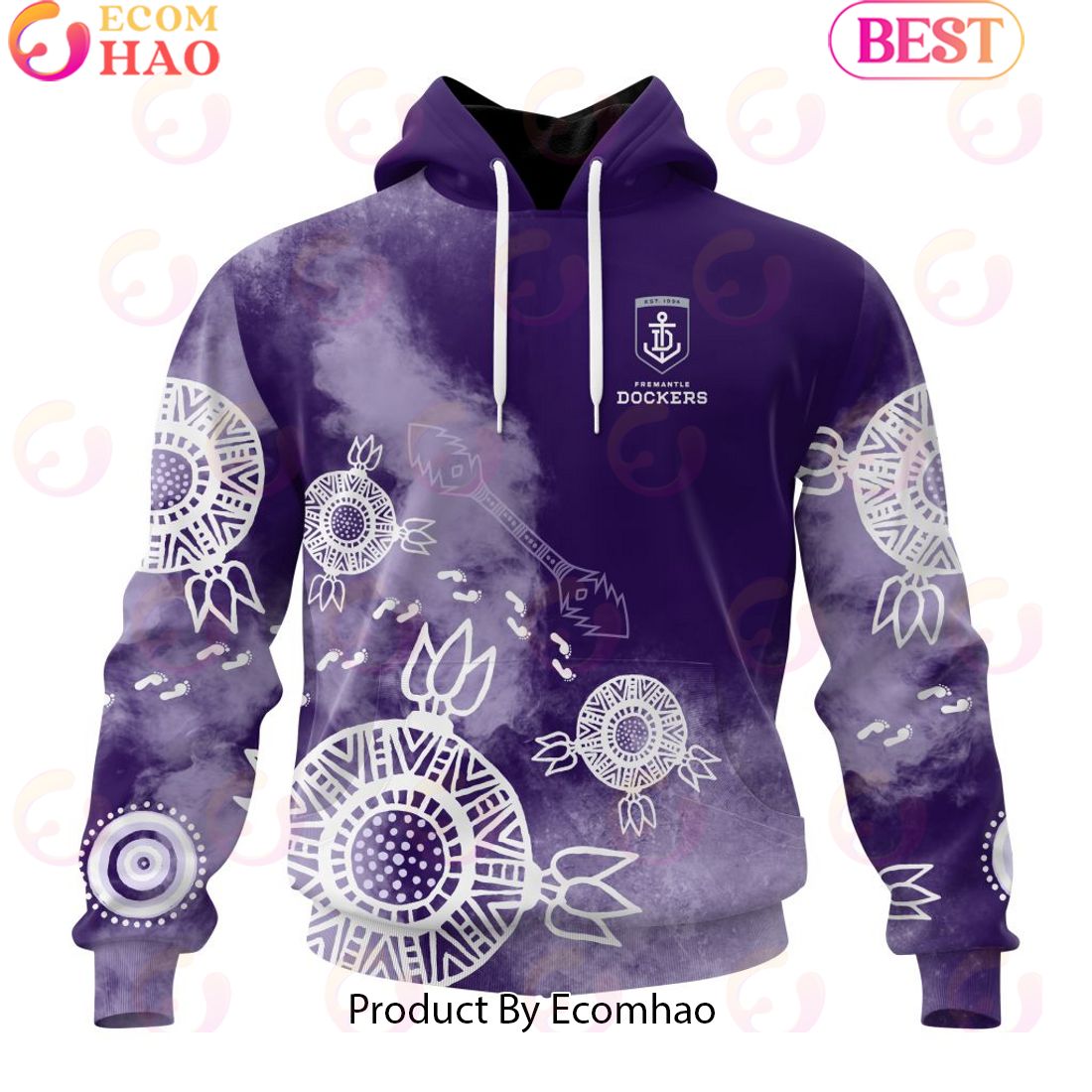 Personalized AFL Fremantle Dockers Special Indigenous Training Design Kits 3D Hoodie