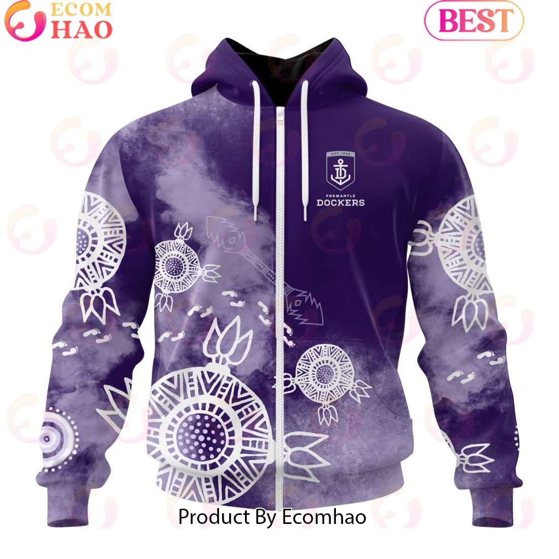 Personalized AFL Fremantle Dockers Special Indigenous Training Design Kits 3D Hoodie