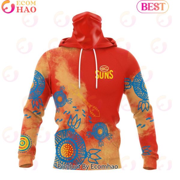 Personalized AFL Gold Coast Suns Special Indigenous Training Design Kits 3D Hoodie