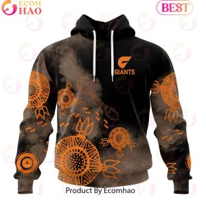 Personalized AFL Greater Western Sydney Giants Special Indigenous Training Design Kits 3D Hoodie