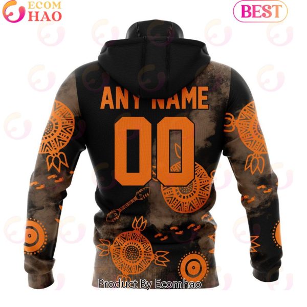 Personalized AFL Greater Western Sydney Giants Special Indigenous Training Design Kits 3D Hoodie