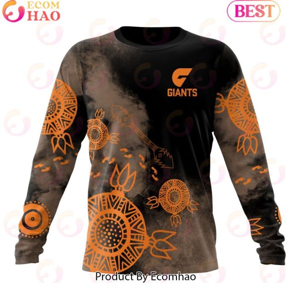 Personalized AFL Greater Western Sydney Giants Special Indigenous Training Design Kits 3D Hoodie