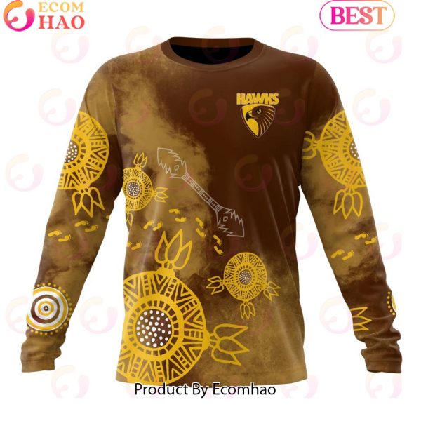 Personalized AFL Hawthorn Football Club Special Indigenous Training Design Kits 3D Hoodie