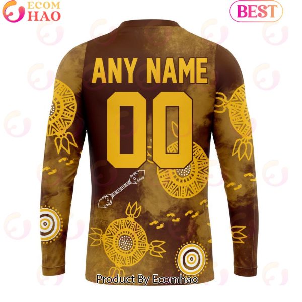 Personalized AFL Hawthorn Football Club Special Indigenous Training Design Kits 3D Hoodie