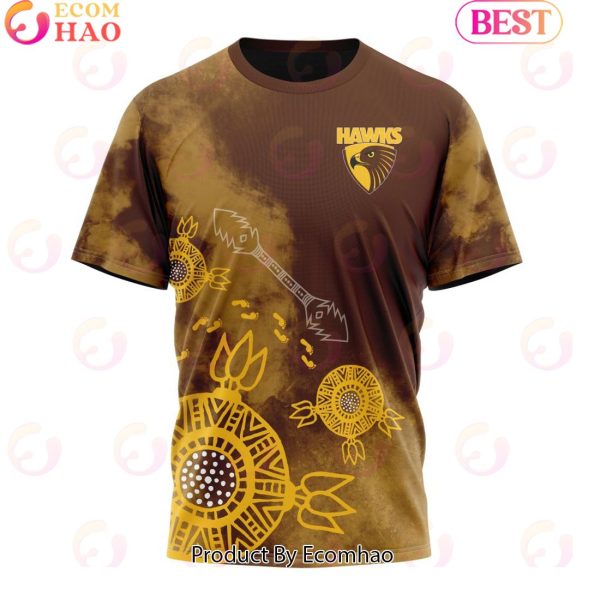 Personalized AFL Hawthorn Football Club Special Indigenous Training Design Kits 3D Hoodie