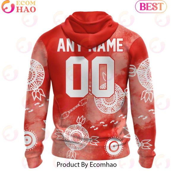 Personalized AFL Sydney Swans Special Indigenous Training Design Kits 3D Hoodie