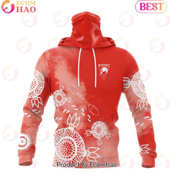 Personalized AFL Sydney Swans Special Indigenous Training Design Kits 3D Hoodie
