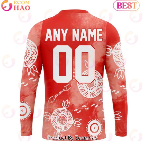 Personalized AFL Sydney Swans Special Indigenous Training Design Kits 3D Hoodie