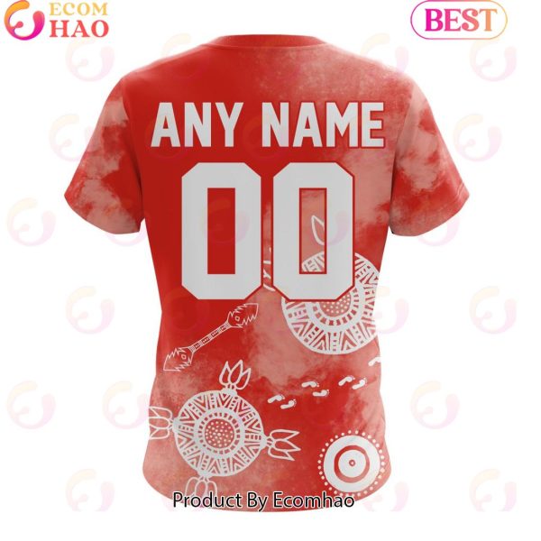 Personalized AFL Sydney Swans Special Indigenous Training Design Kits 3D Hoodie