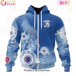 Personalized AFL Western Bulldogs Special Indigenous Training Design Kits 3D Hoodie