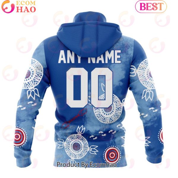 Personalized AFL Western Bulldogs Special Indigenous Training Design Kits 3D Hoodie