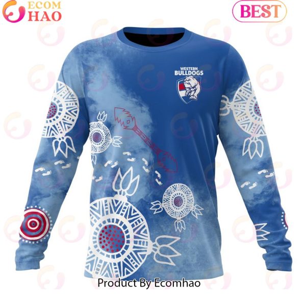 Personalized AFL Western Bulldogs Special Indigenous Training Design Kits 3D Hoodie