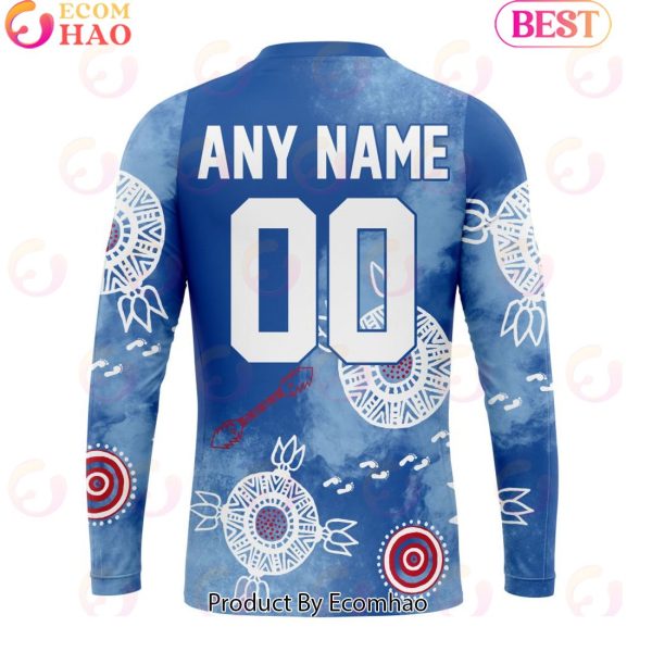 Personalized AFL Western Bulldogs Special Indigenous Training Design Kits 3D Hoodie