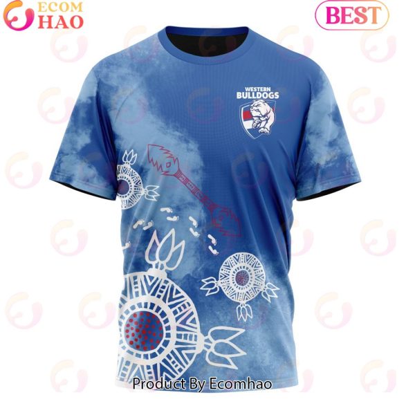 Personalized AFL Western Bulldogs Special Indigenous Training Design Kits 3D Hoodie